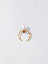 「CLASSIC」Enamel Pearl Ring