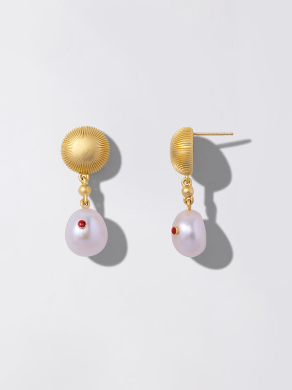 「CLASSIC」Dome Shiratama Pearl Earrings