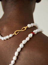 「CLASSIC」49" LONG PEARL NECKLACE