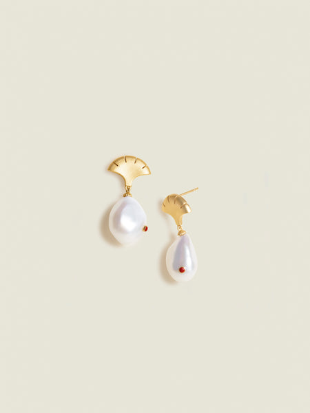【ほぼ未使用】Timeless Pearly ゴールド　コーヒービーン Timeless Pearly Mix and Match Earrings | Shopbop