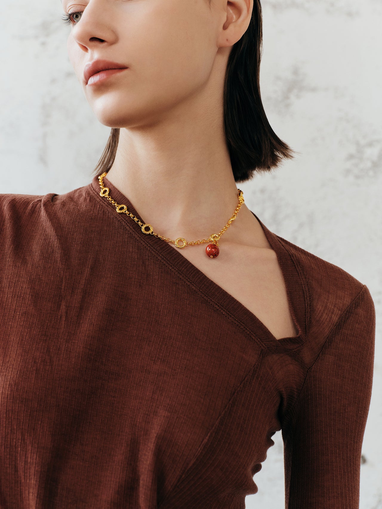 Wave Motif Necklace