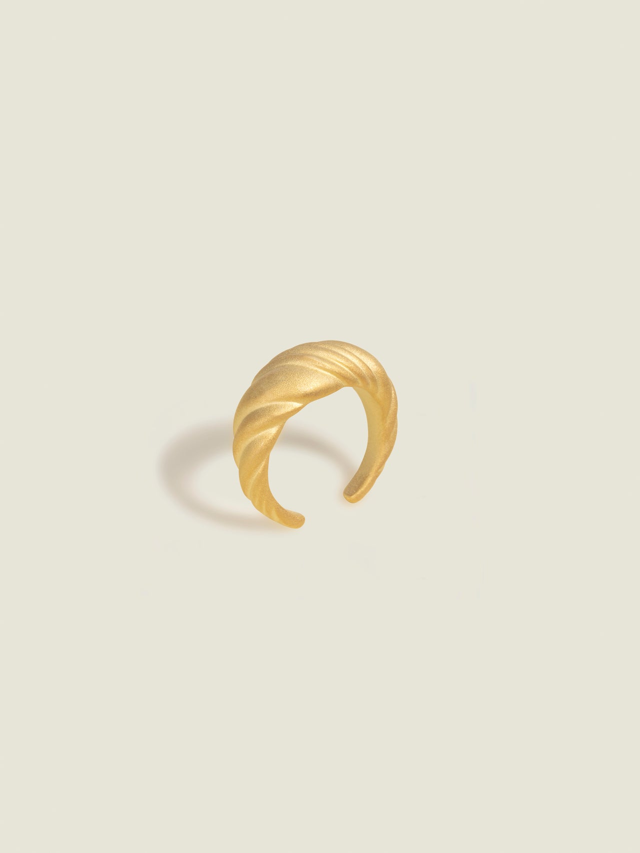 Weave Golden Open Ring