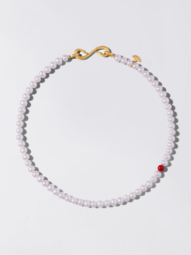Classic Pearl Necklace - Large 24K Gold Vermeil Clasp - 18